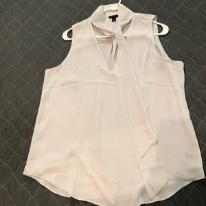 Ann Taylor Sleeveless Top with Tie in Front